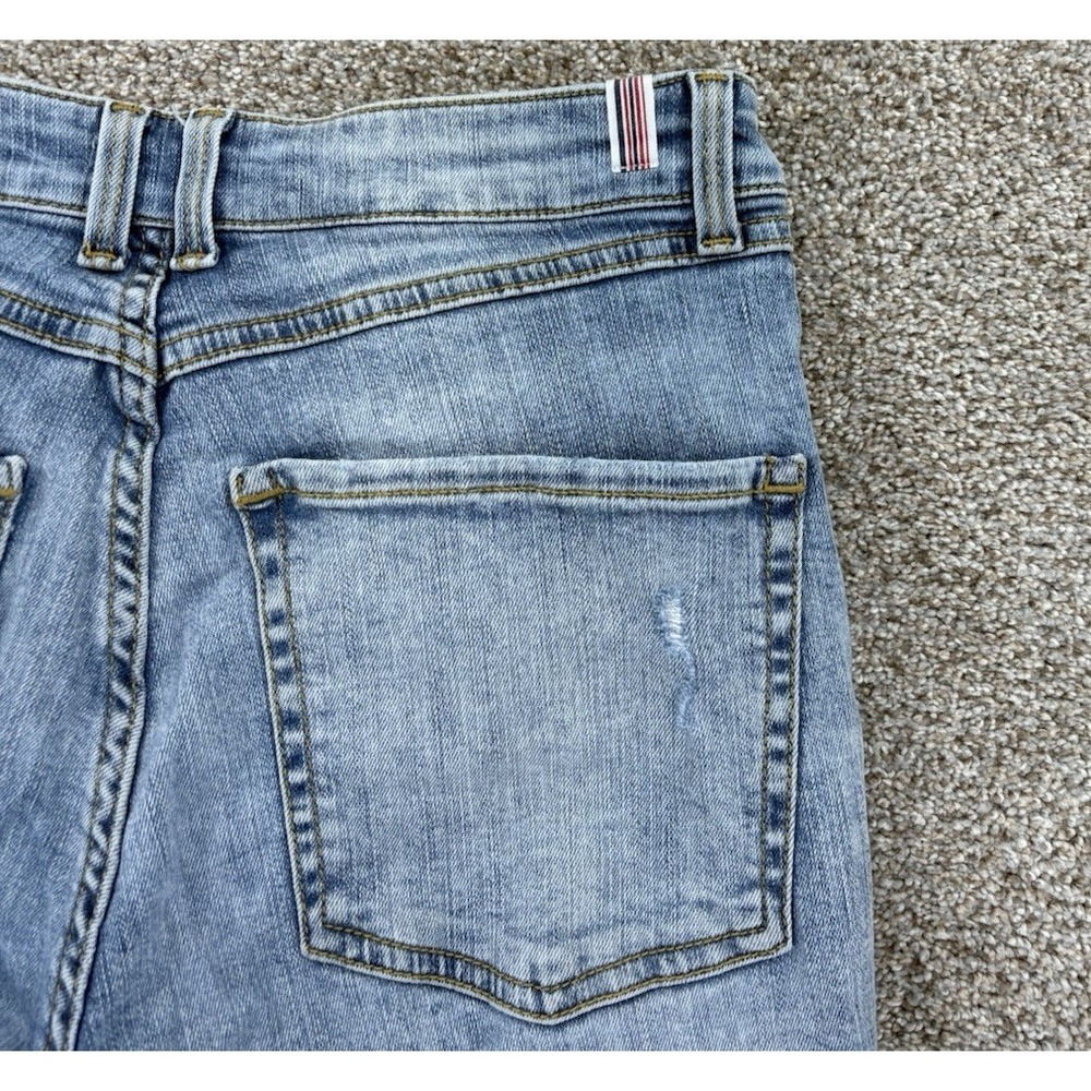 Morrison Bootcut Jeans Womens 29 Blue Rock-Star Stargazer Distressed Light Wash - Picture 3 of 14